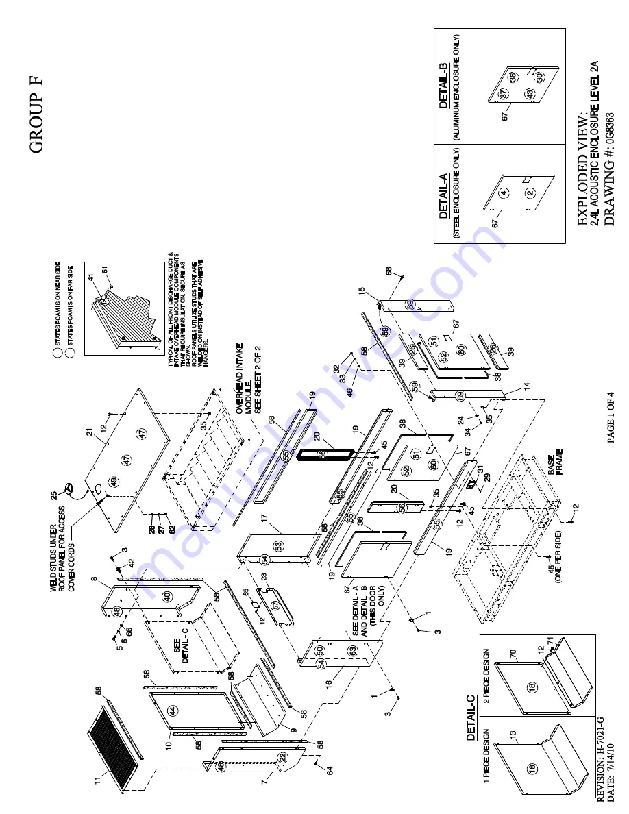 Generac Power Systems 005564-0 Owner'S Manual Download Page 68