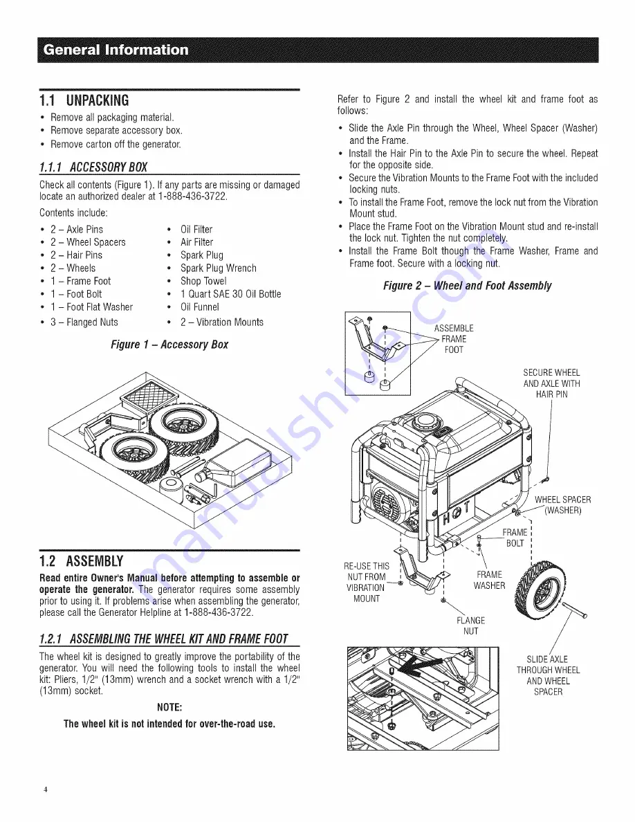 Generac Power Systems 005778-0 Owner'S Manual Download Page 6