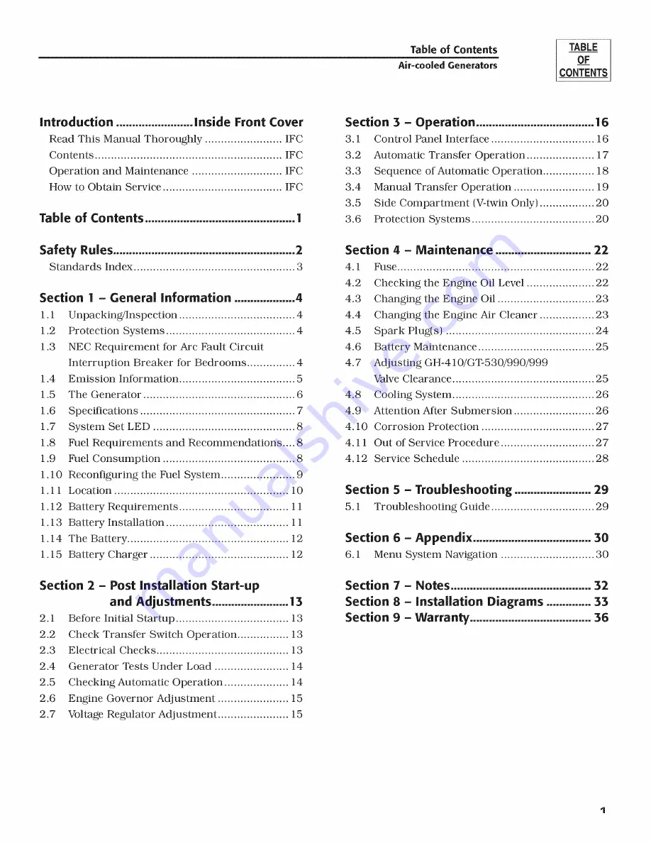 Generac Power Systems 10 kW LP Owner'S Manual Download Page 3