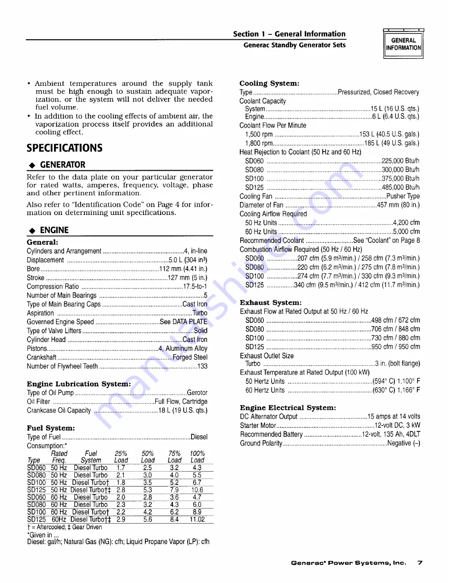 Generac Power Systems 1388490100 Owner'S Manual Download Page 9