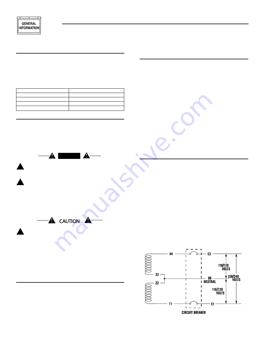 Generac Power Systems 1388490100 Owner'S Manual Download Page 10