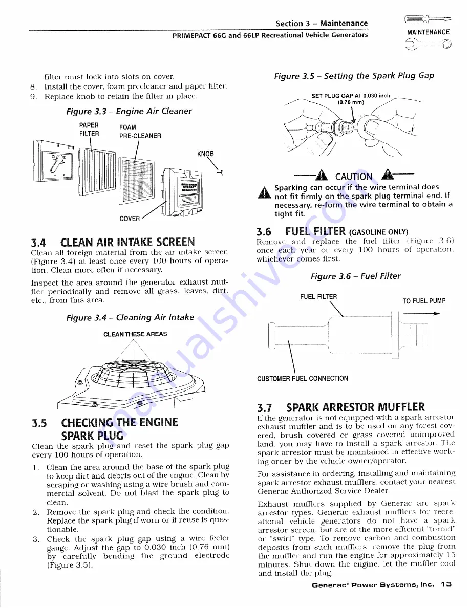 Generac Power Systems PRIMEPACT 66G Owner'S Manual Download Page 15