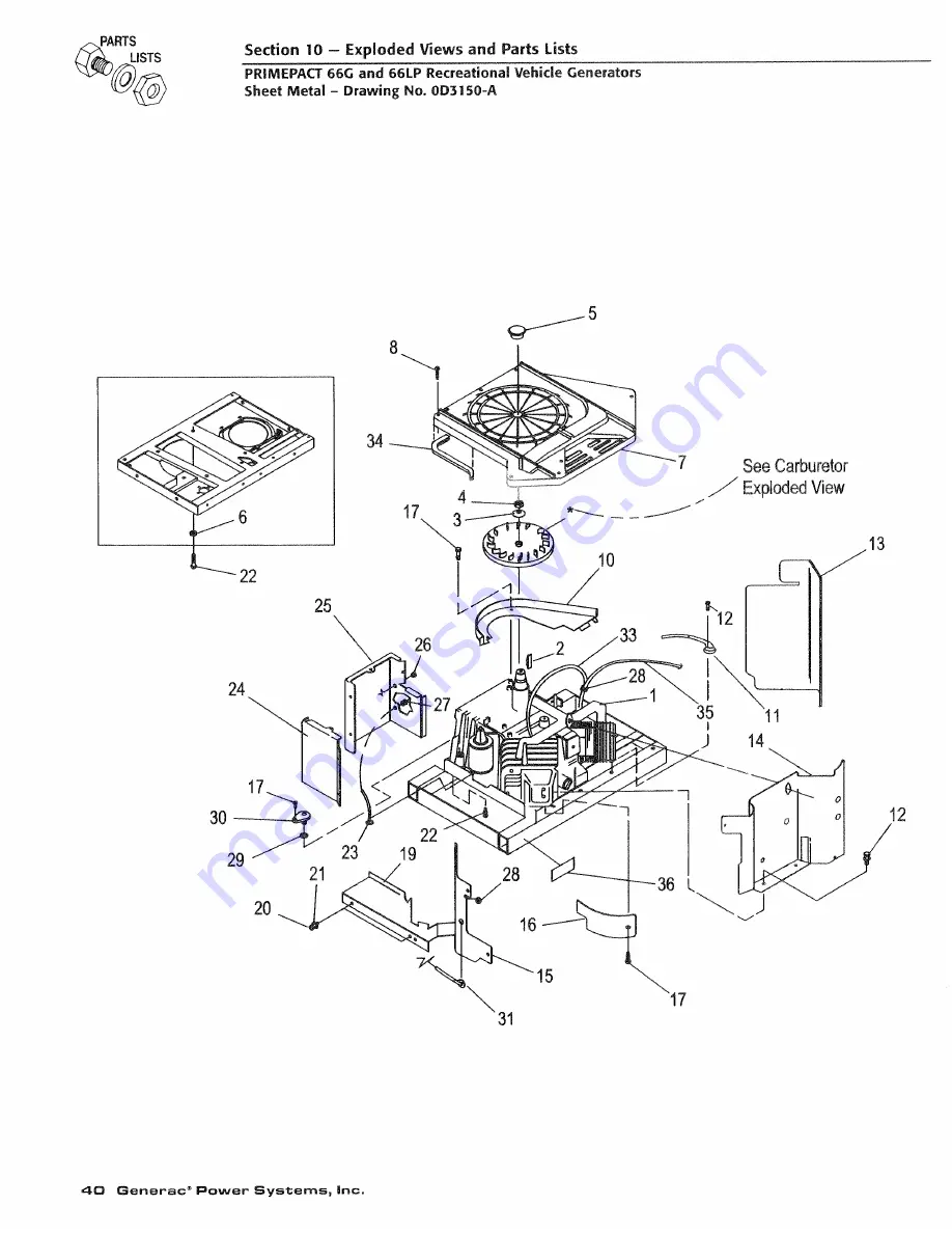 Generac Power Systems PRIMEPACT 66G Owner'S Manual Download Page 42