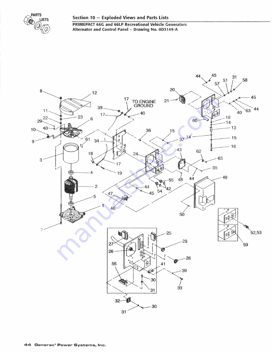 Generac Power Systems PRIMEPACT 66G Owner'S Manual Download Page 46