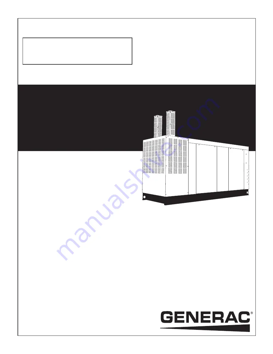 Generac Power Systems QT100 Owner'S Manual Download Page 1