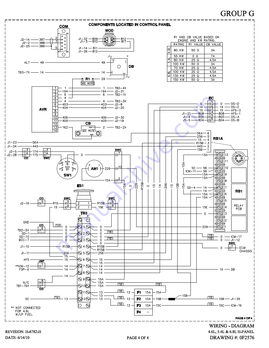 Generac Power Systems QT100 Скачать руководство пользователя страница 67