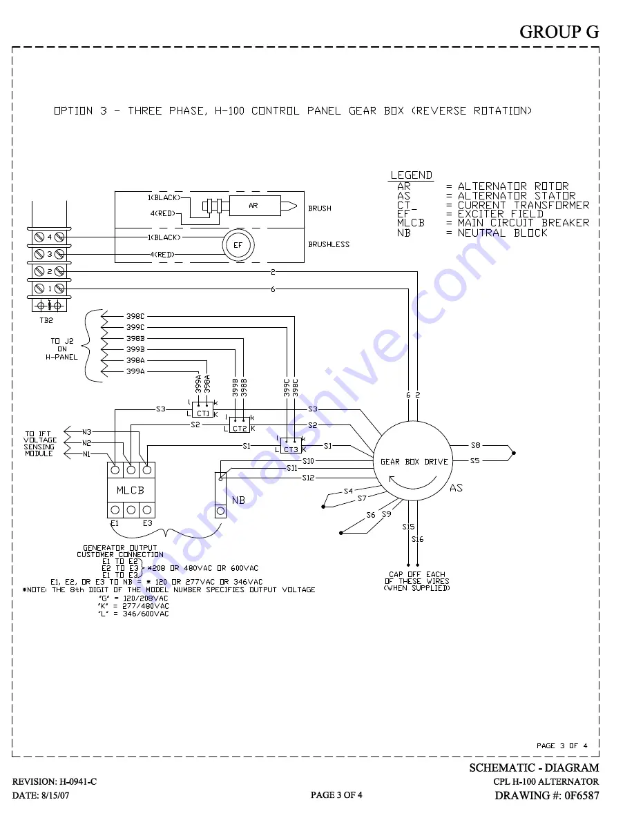 Generac Power Systems QT100 Owner'S Manual Download Page 76