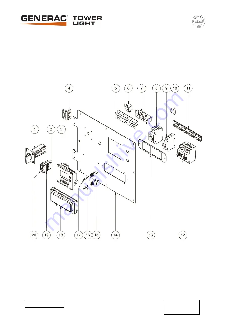 Generac Power Systems TOWER LIGHT V20 Owner'S Manual Download Page 65