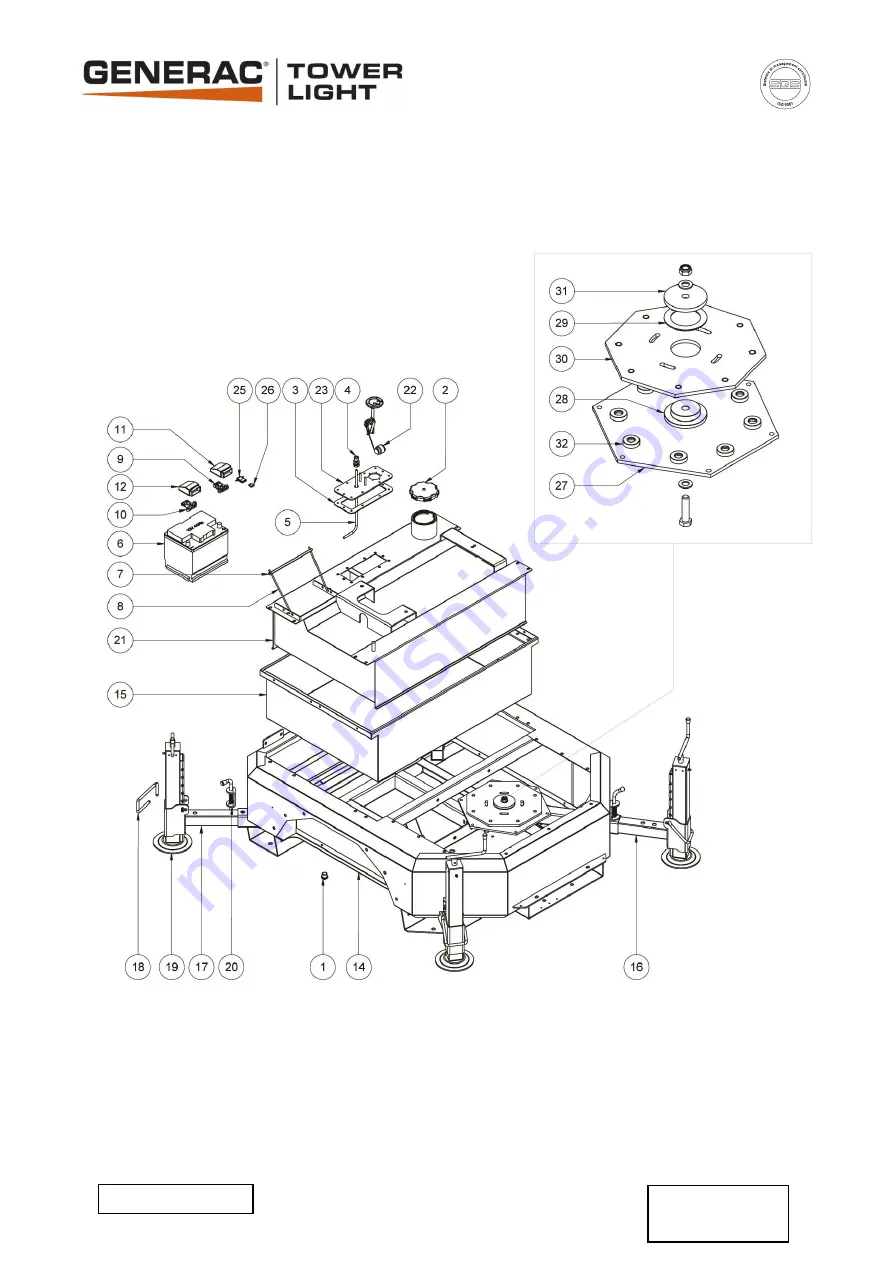 Generac Power Systems TOWER LIGHT V20 Owner'S Manual Download Page 72