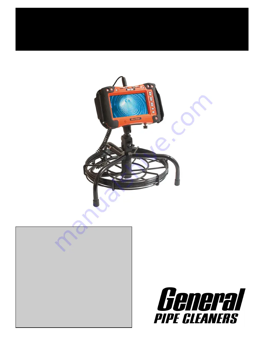 General Pipe Cleaners Gen-Eye Micro-Scope2 Operating Instructions Manual Download Page 1