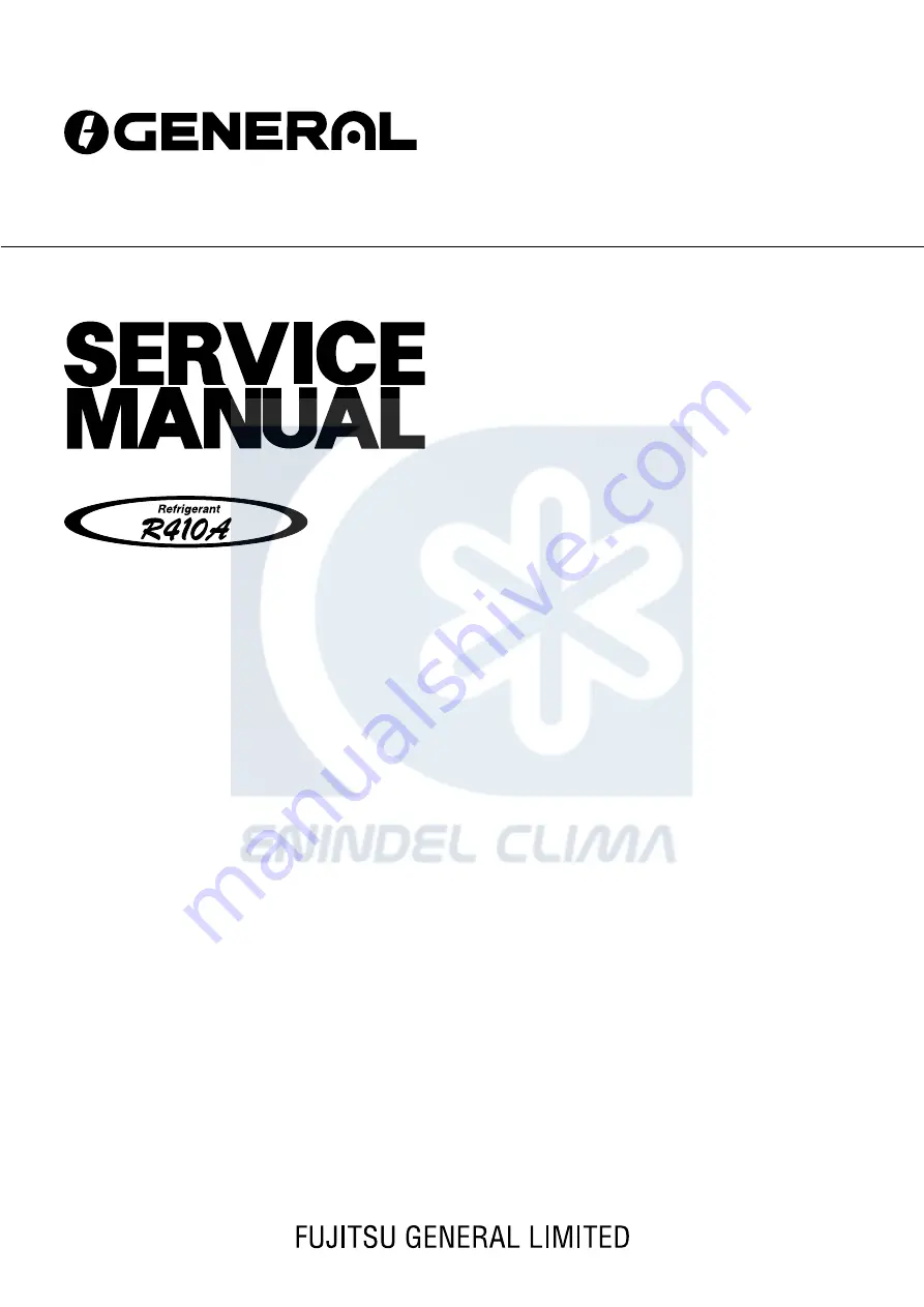 General AOG18FNAK Service Manual Download Page 1