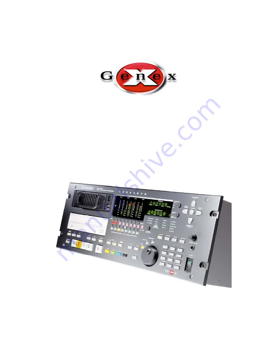 Genex GX9000 User Manual Download Page 1