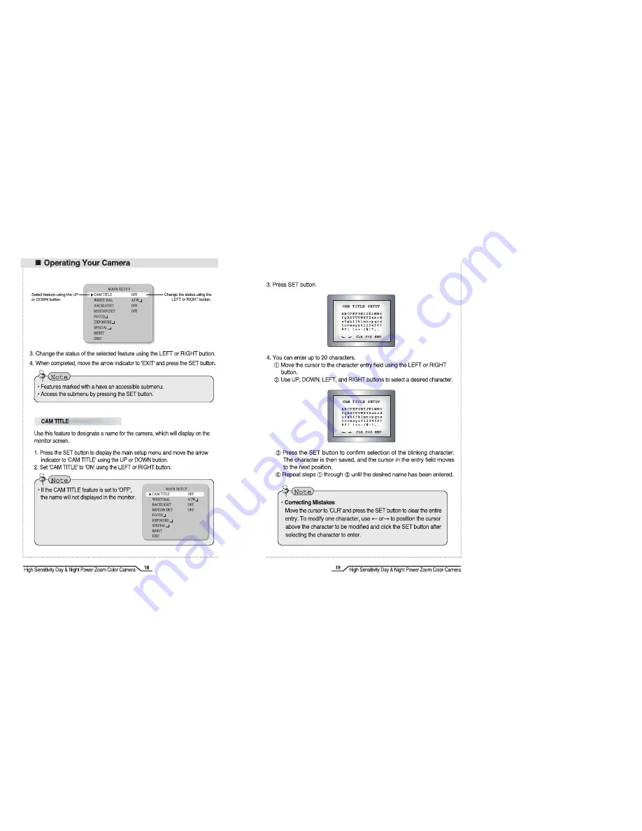 Genie CCTV DNR230OZ Instruction Manual Download Page 10