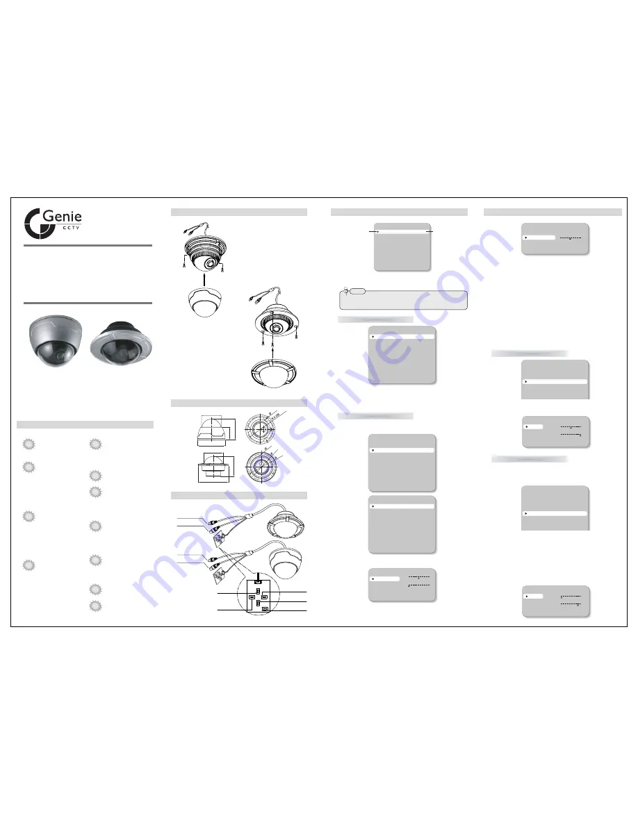 Genie CCTV MVD83SPX/12 Instruction Manual Download Page 1