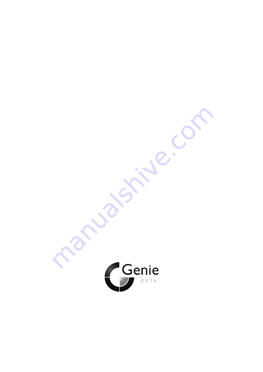 Genie CCTV VRD73 User Manual Download Page 40