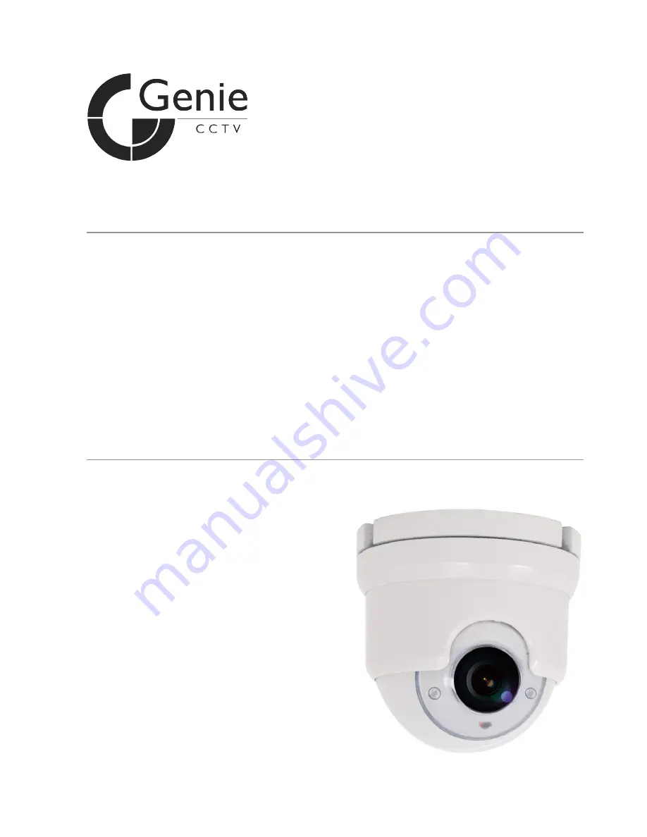 Genie CCTV W70MDIR User Manual Download Page 1