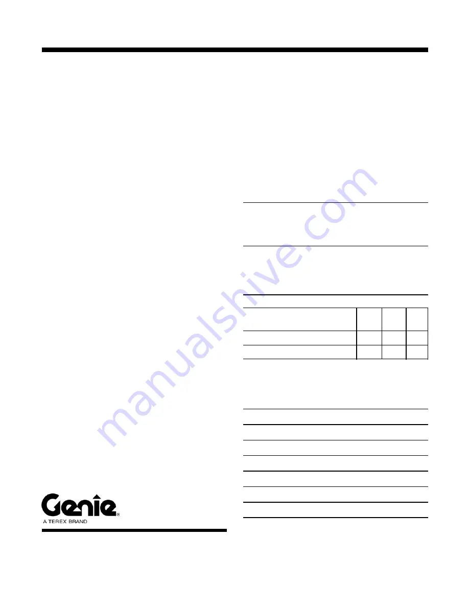 Genie S-80 Service Manual Download Page 33