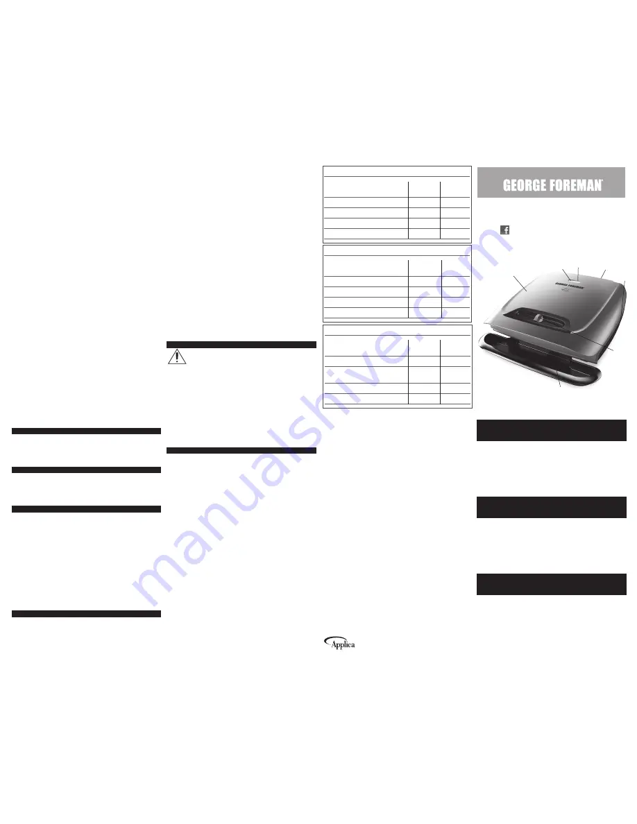 George Foreman GR2121P Скачать руководство пользователя страница 2