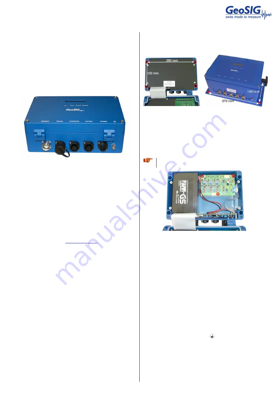 GeoSIG GSR Series Quick User Manual Download Page 1