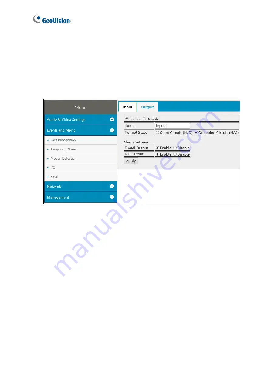 GeoVision 84-VD870000-001U User Manual Download Page 54