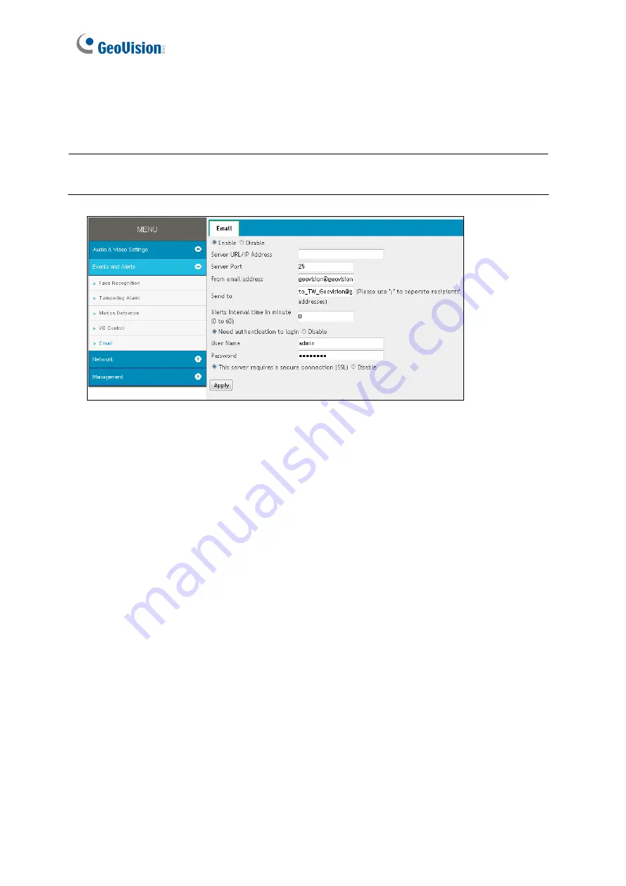 GeoVision 84-VD870000-001U User Manual Download Page 56