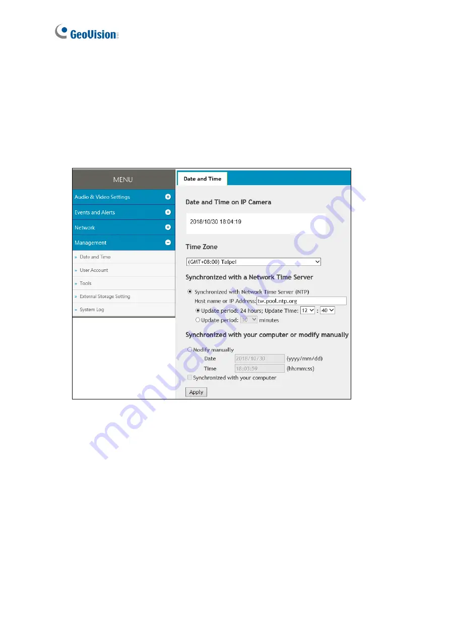 GeoVision 84-VD870000-001U User Manual Download Page 64