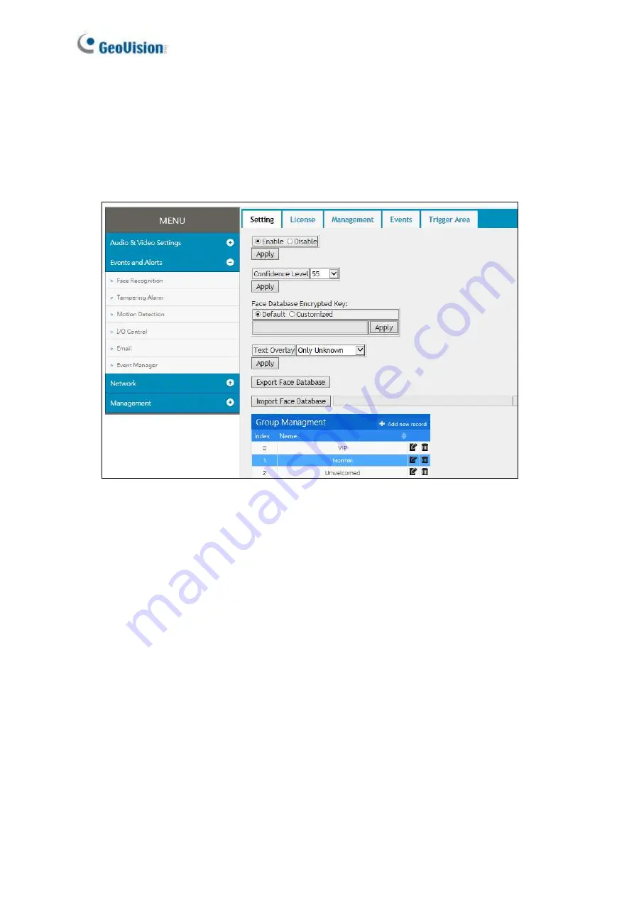 GeoVision 84-VD870000-001U User Manual Download Page 84