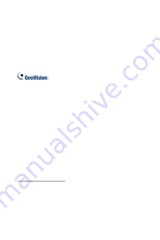 GeoVision 88-VD37000-0020 Manual Download Page 2