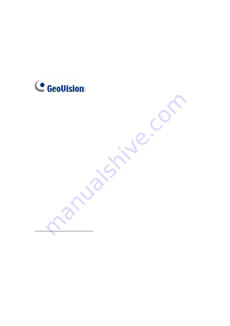 GeoVision EFER3700-W User Manual Download Page 2