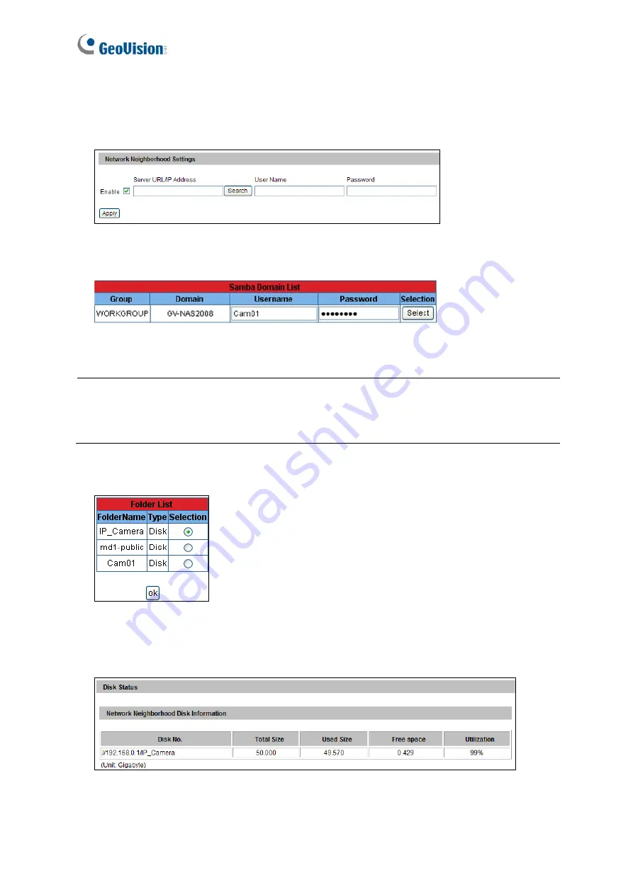 GeoVision EFER3700-W User Manual Download Page 160