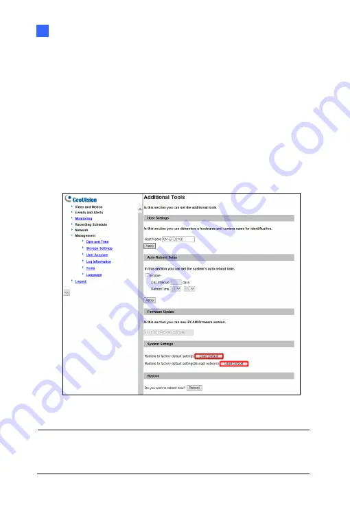 GeoVision GV-BL2511-E Firmware Manual Download Page 92