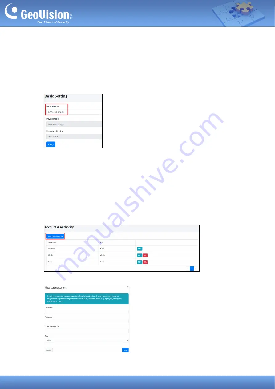 GeoVision GV-Cloud Bridge Installation Manual Download Page 18