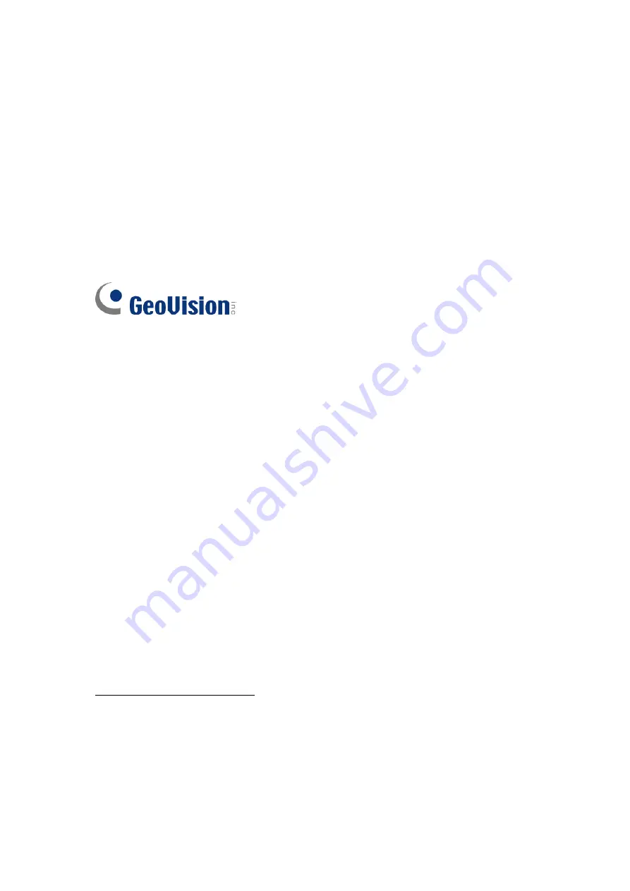 GeoVision GV-EFER3700-W Quick Start Manual Download Page 2