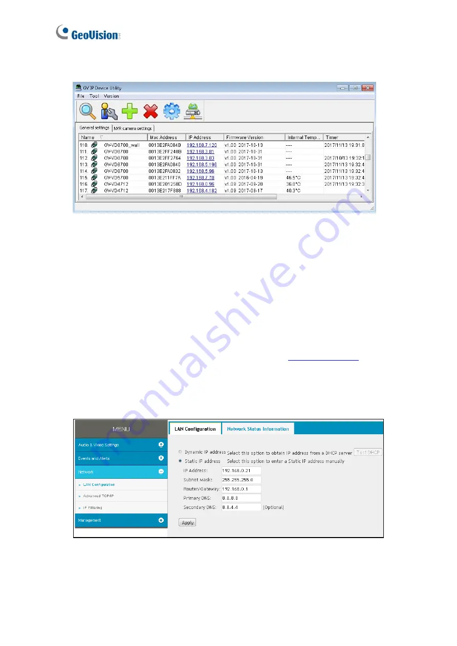 GeoVision GV-FD8700-FR User Manual Download Page 34