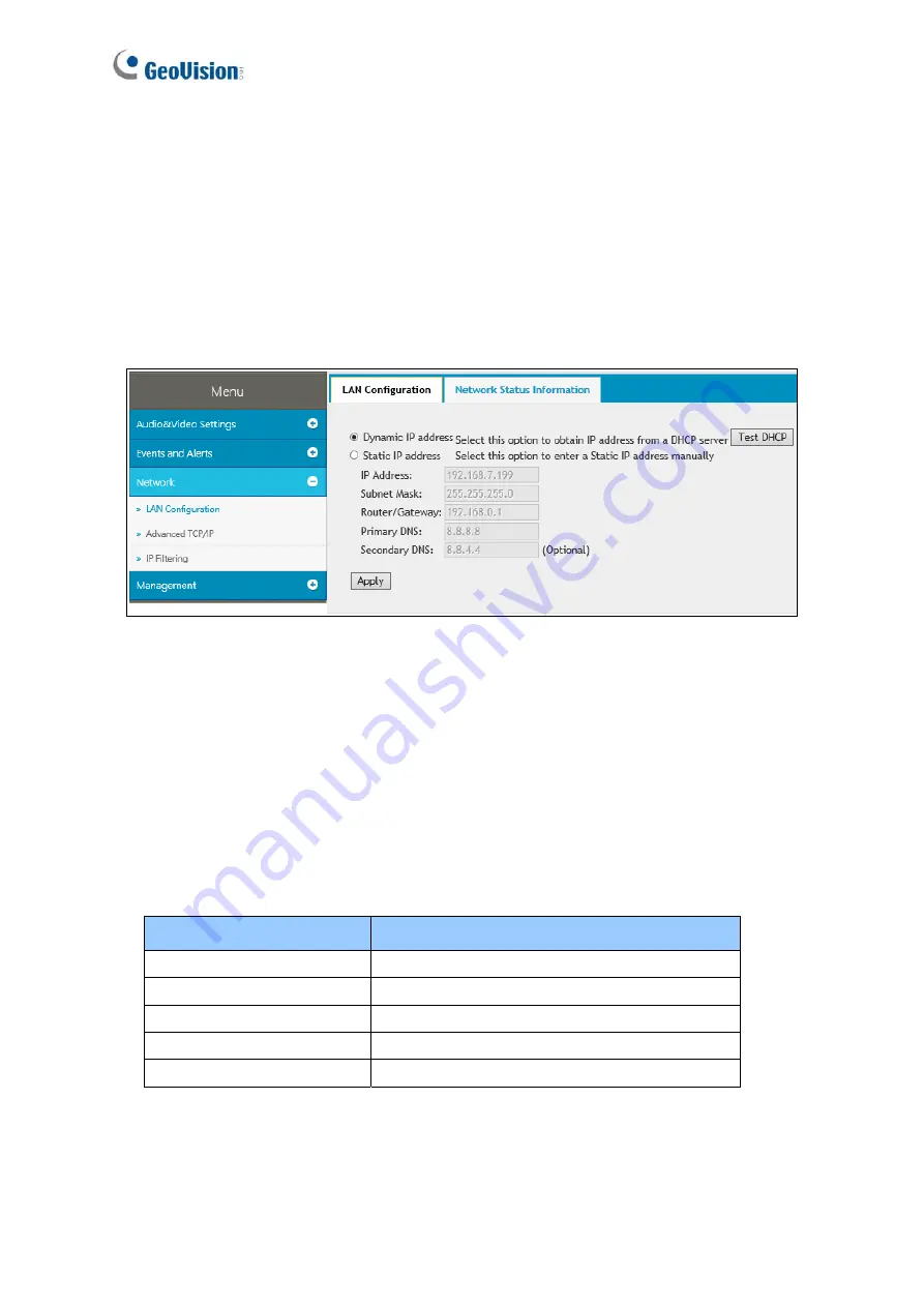 GeoVision GV-FD8700-FR User Manual Download Page 58