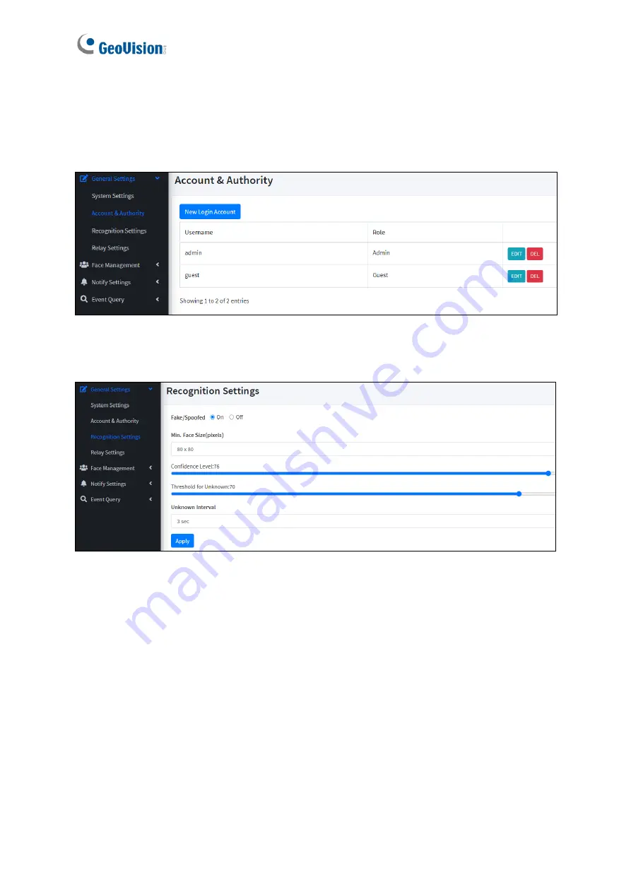 GeoVision GV-FR User Manual Download Page 37