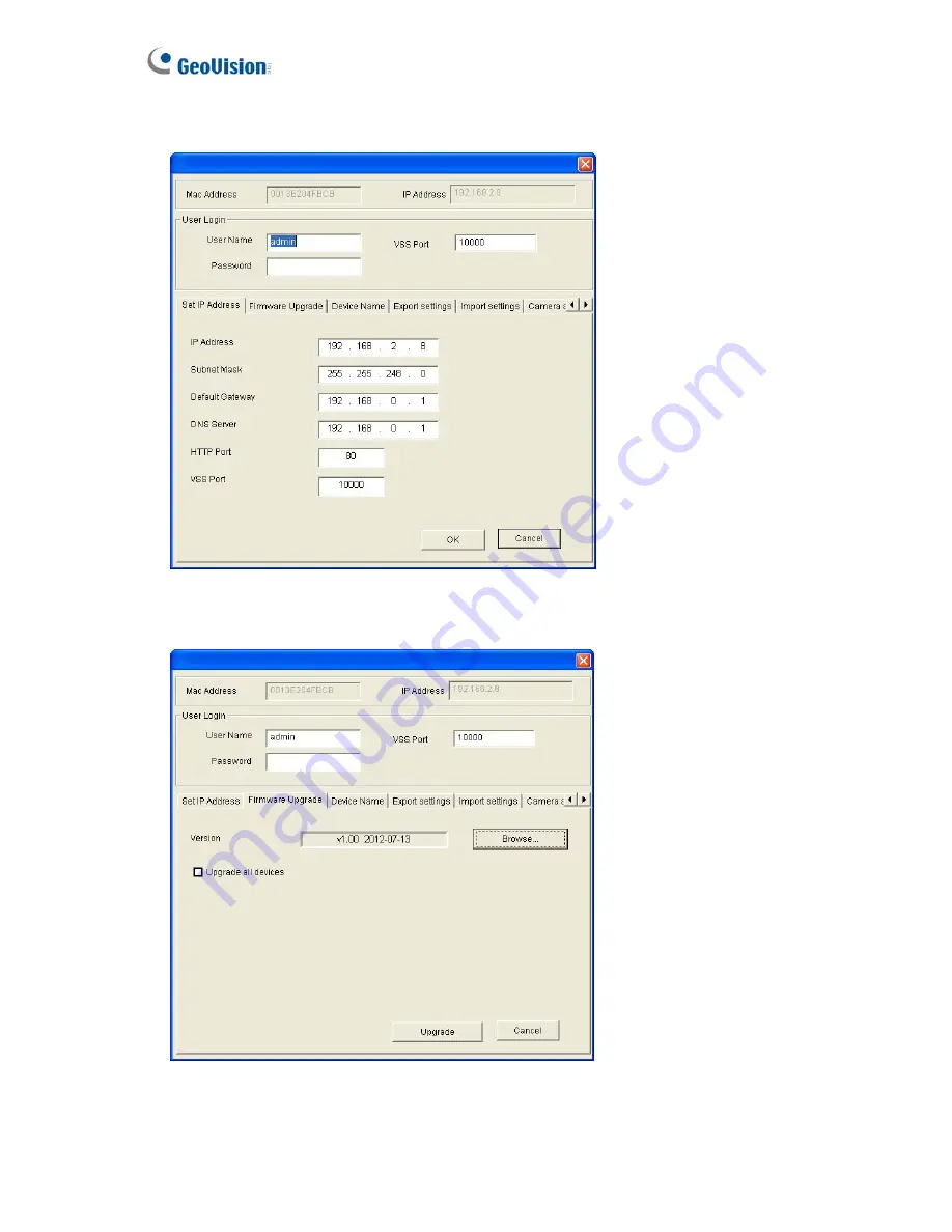 GeoVision GV-Hybrid LPR Camera 10R User Manual Download Page 106