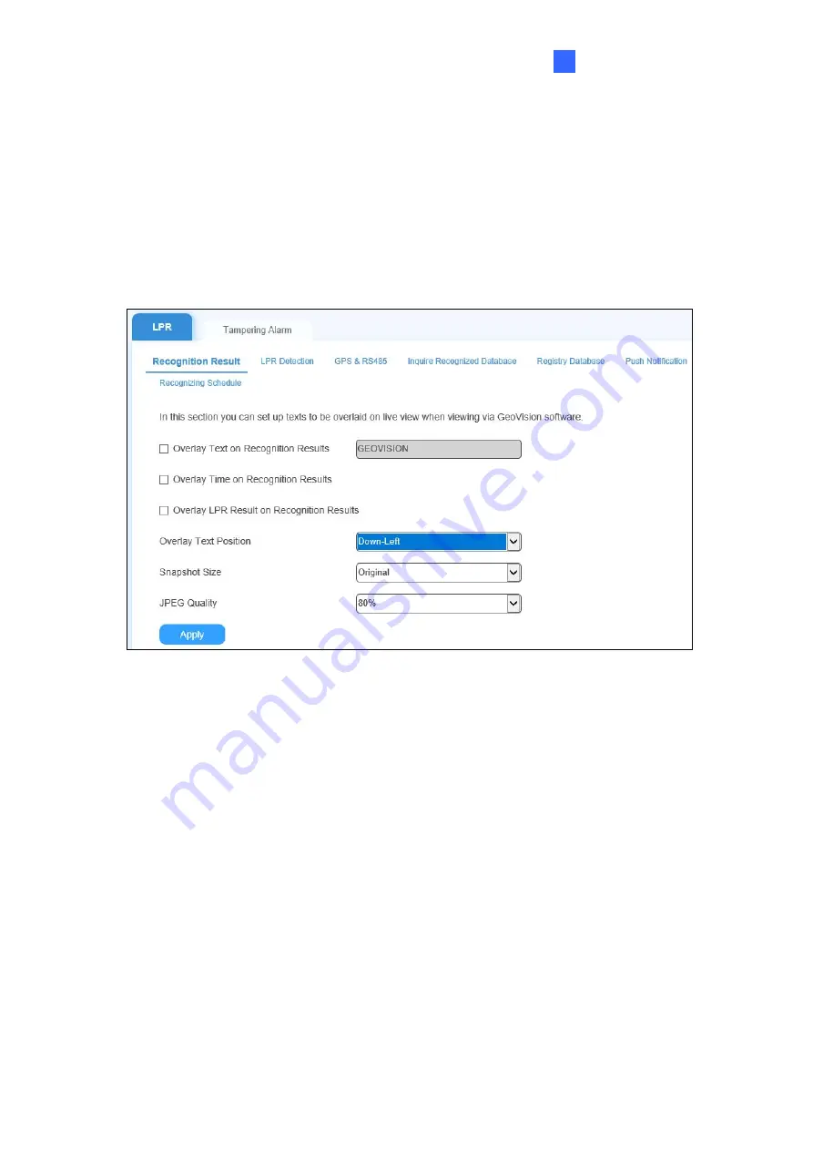 GeoVision GV-IP LPR-DL User Manual Download Page 75