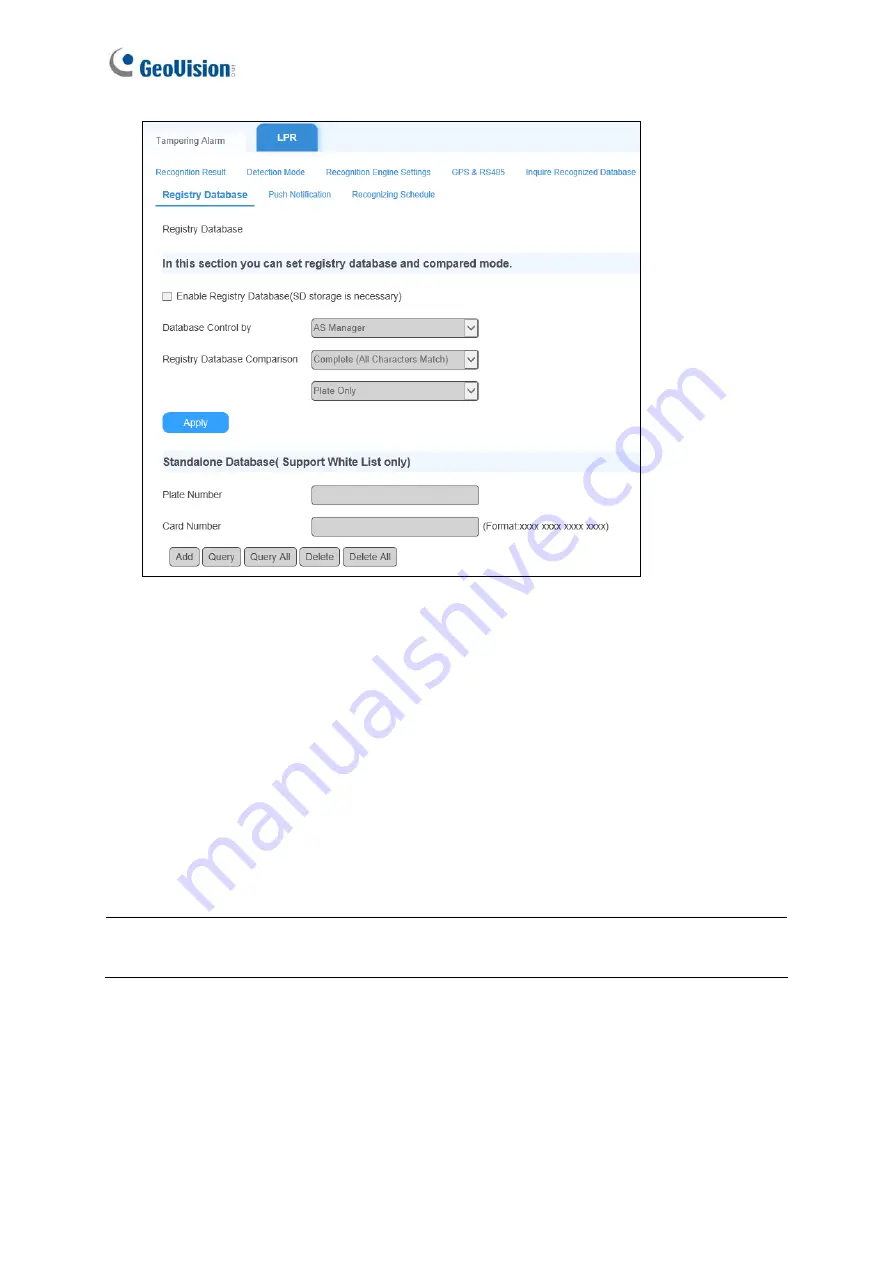 GeoVision GV-IP LPR-DL User Manual Download Page 82