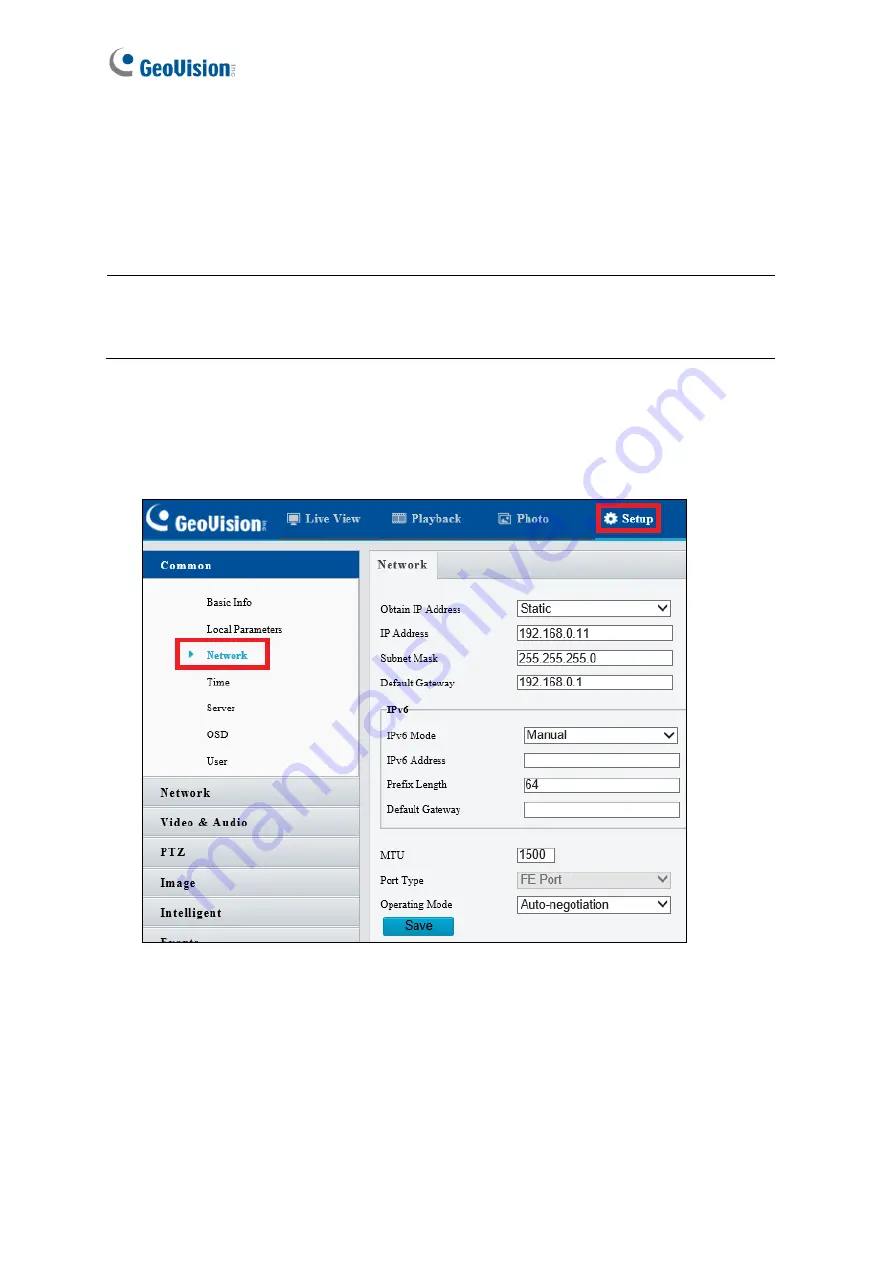 GeoVision GV-IP SERIES User Manual Download Page 27