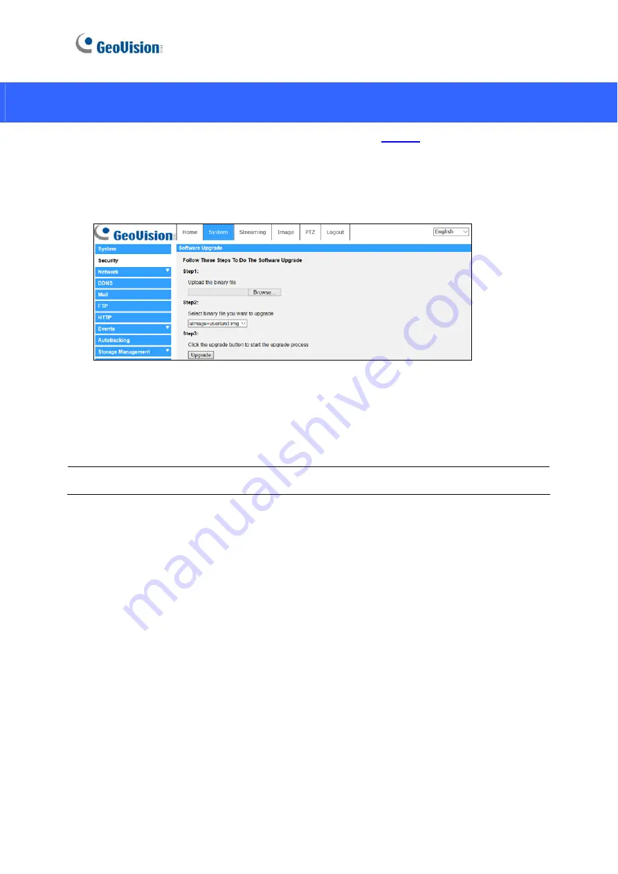 GeoVision GV-IP Speed Dome Quick Start Manual Download Page 20