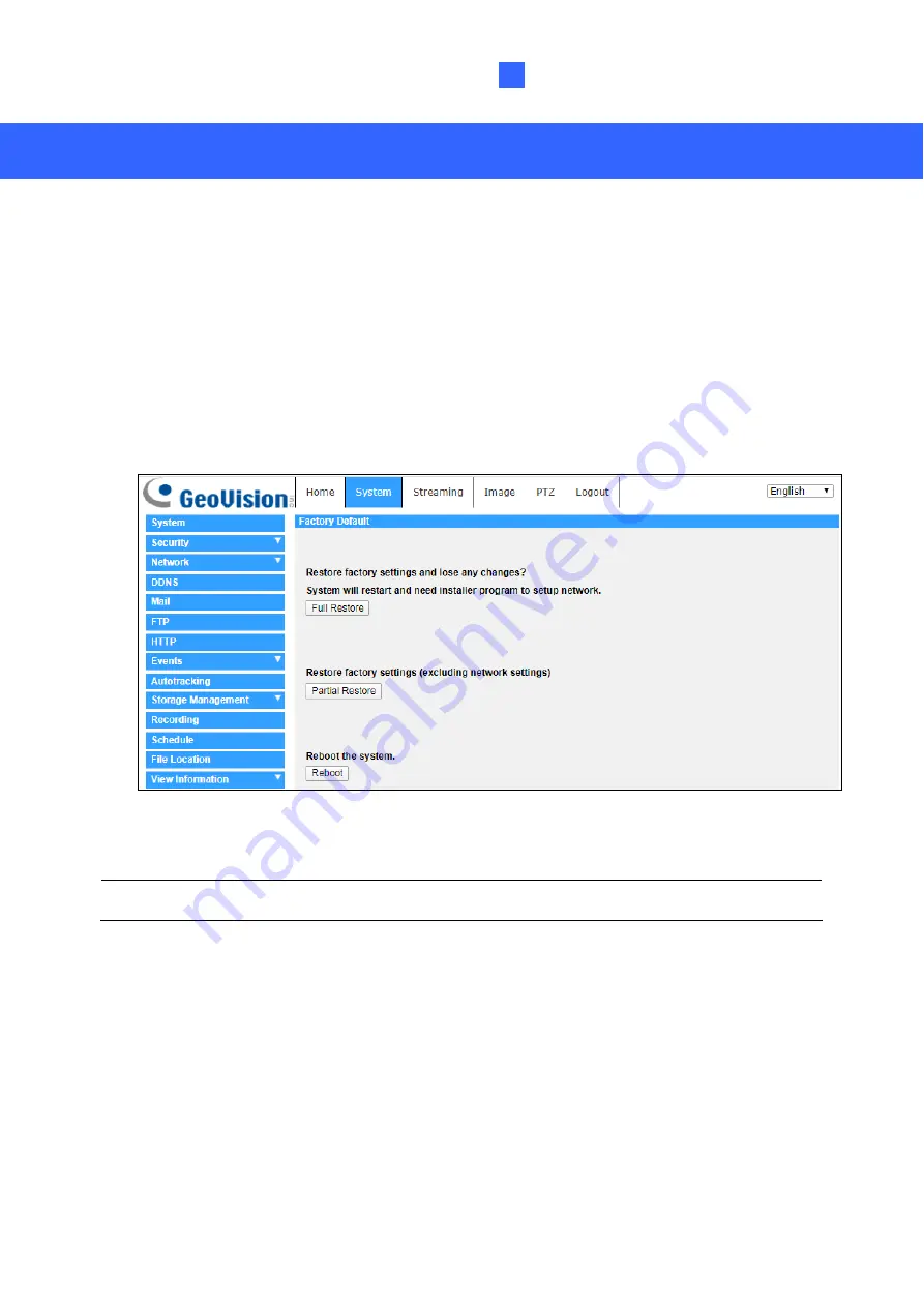 GeoVision GV-IP Speed Dome Quick Start Manual Download Page 21