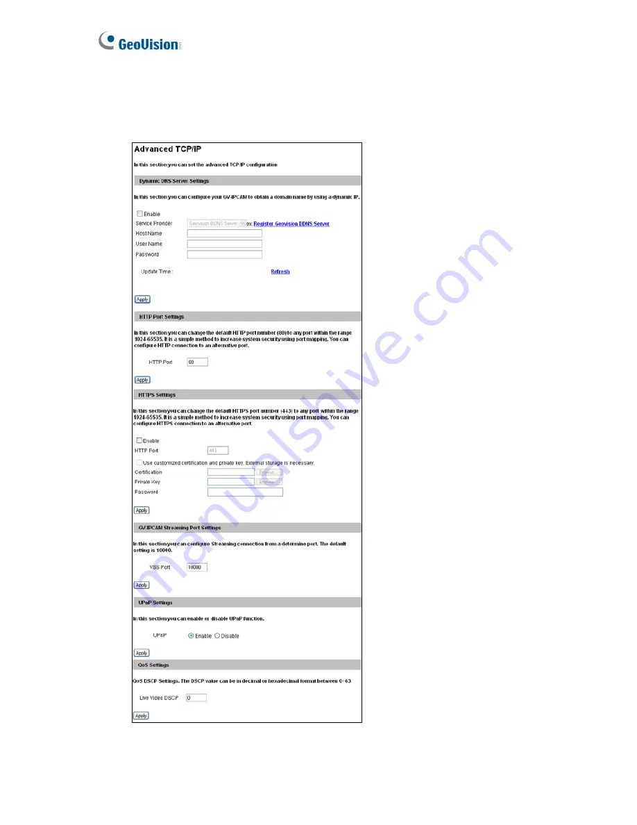 GeoVision GV-IP Speed User Manual Download Page 102