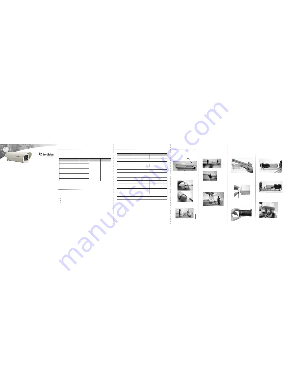 GeoVision GV-IRCAM 10M EIA  AC24V Скачать руководство пользователя страница 1