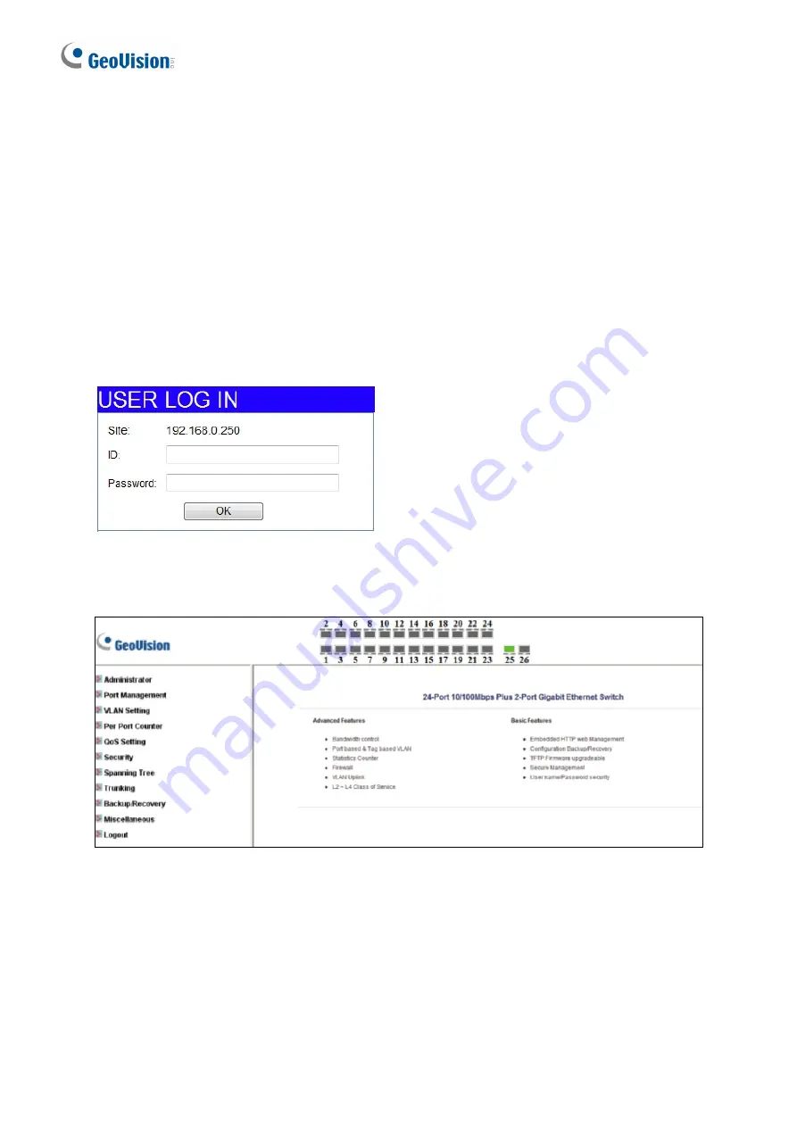 GeoVision GV-POE2401 User Manual Download Page 13