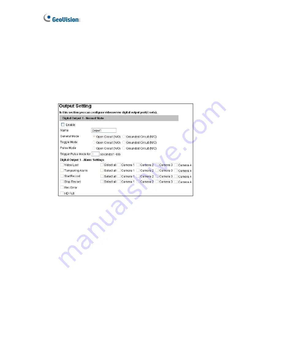 GeoVision GV-Video Server User Manual Download Page 56