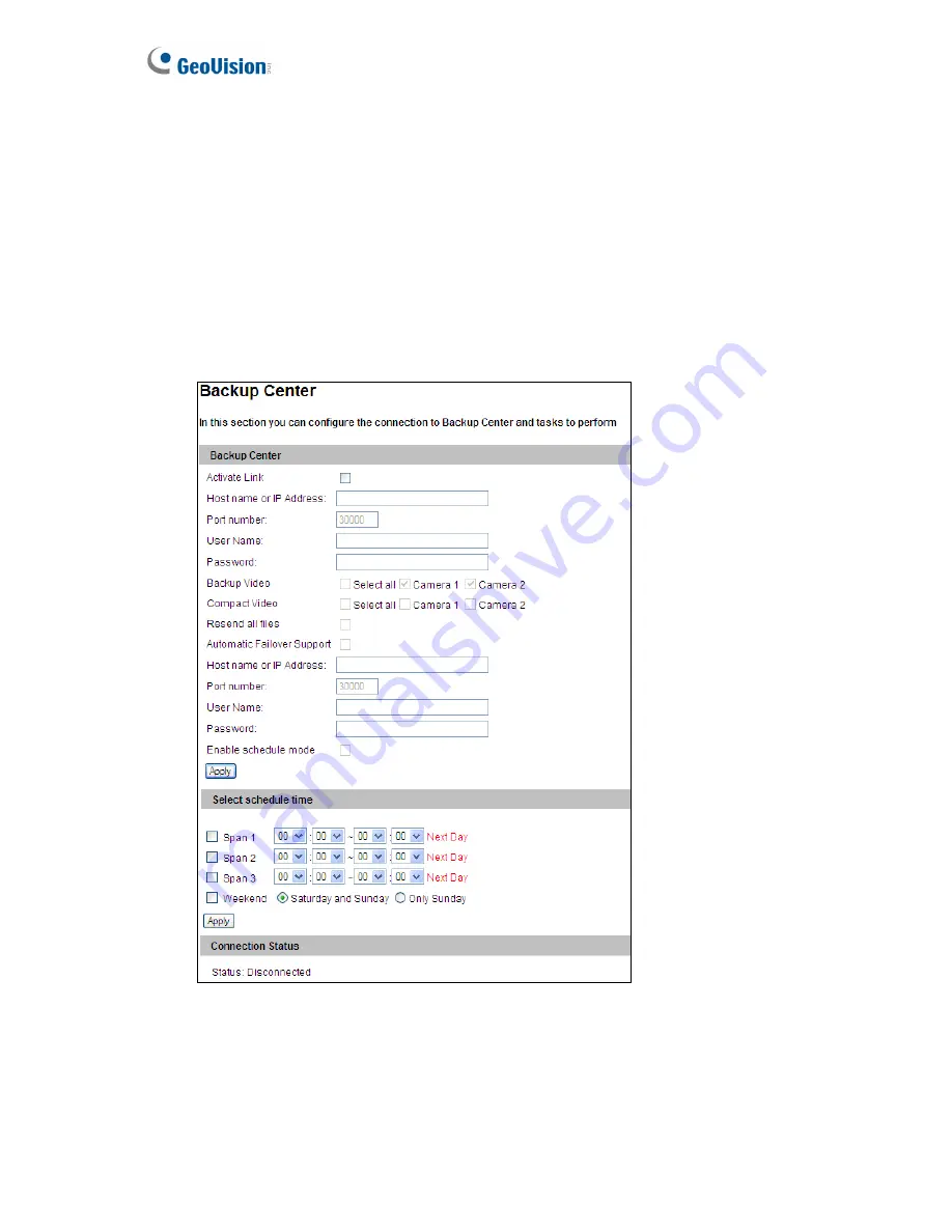 GeoVision GV-Video Server User Manual Download Page 72