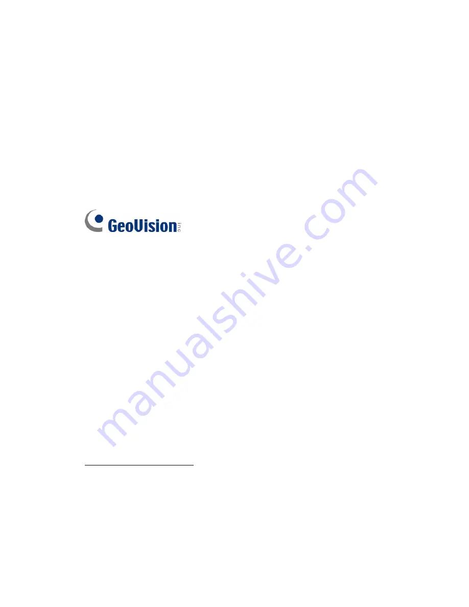 GeoVision GV-VS11 User Manual Download Page 2