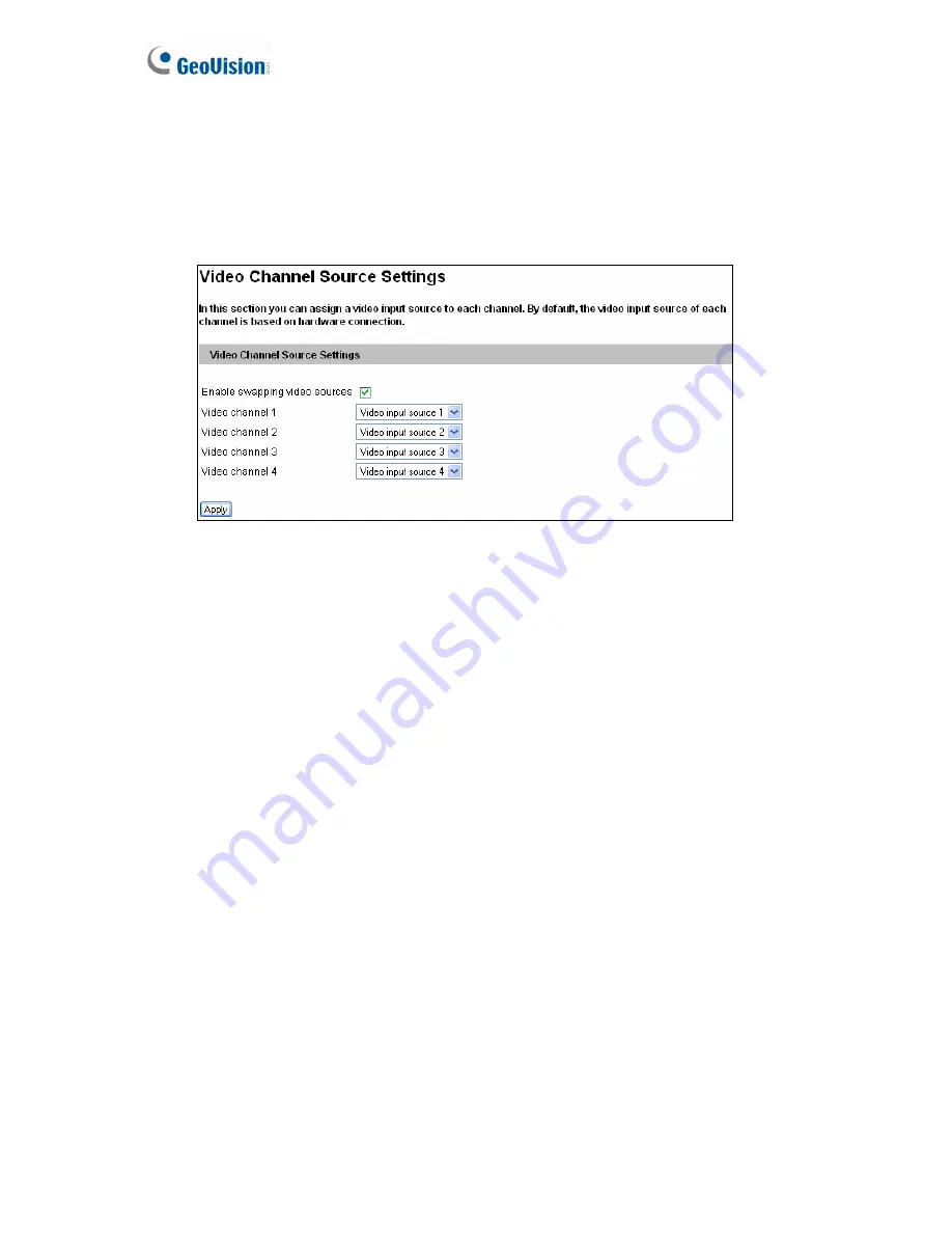 GeoVision GV-VS11 User Manual Download Page 54