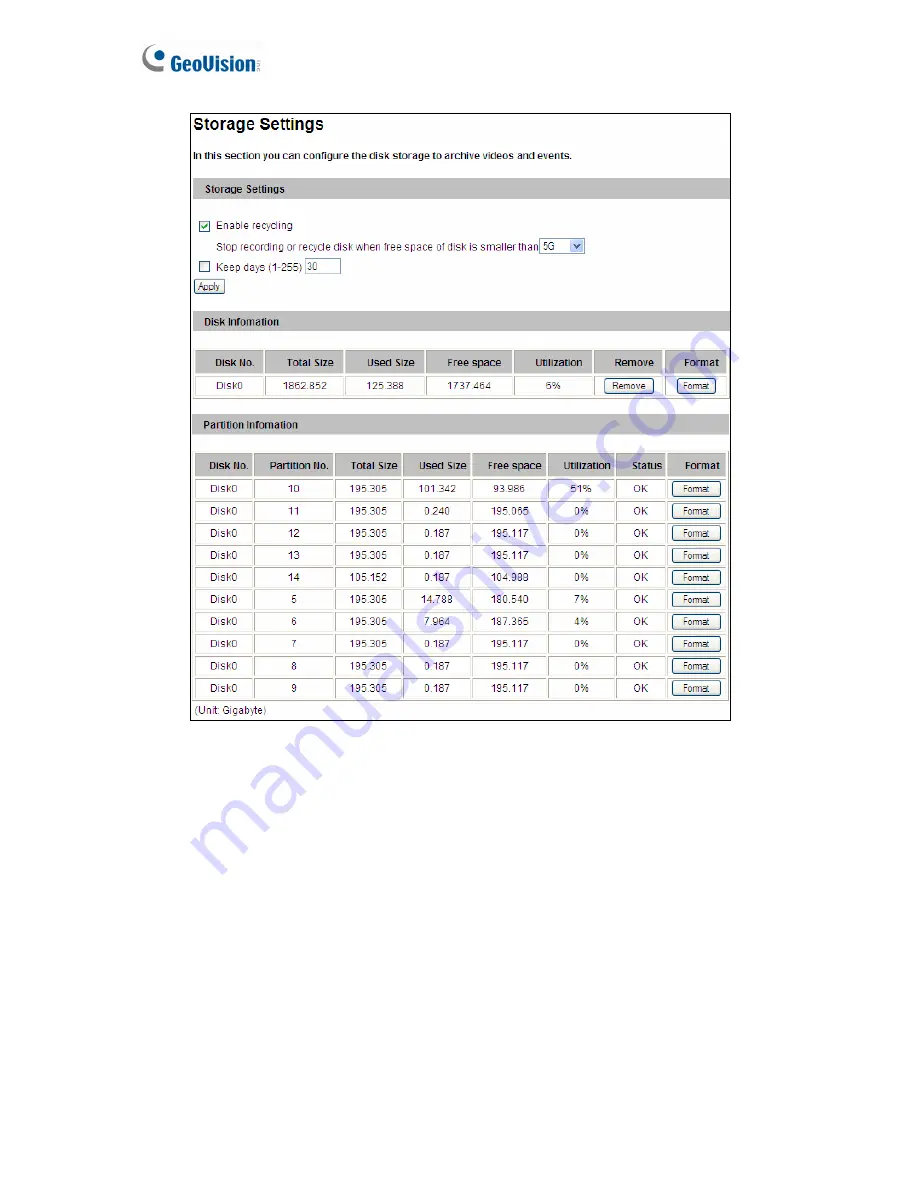 GeoVision GV-VS11 User Manual Download Page 100